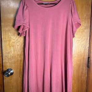 Pink Short Sleeve Dress Canle & Gauge Studio Medium